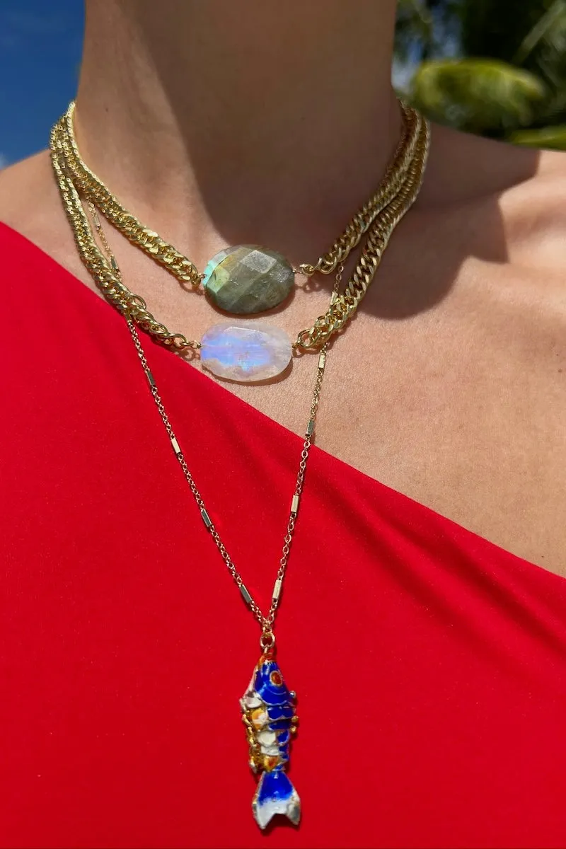 BLUE SARDINE NECKLACE sold by Native Gem product image thumbnail 2