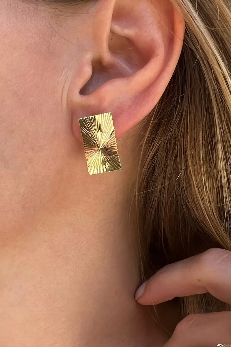 SUNRAY EARRINGS- 14K GOLD PLATE sold by Native Gem product image thumbnail 4