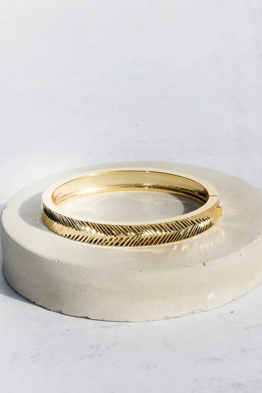 SUNRAY BANGLE- 14K GOLD PLATE sold by Native Gem