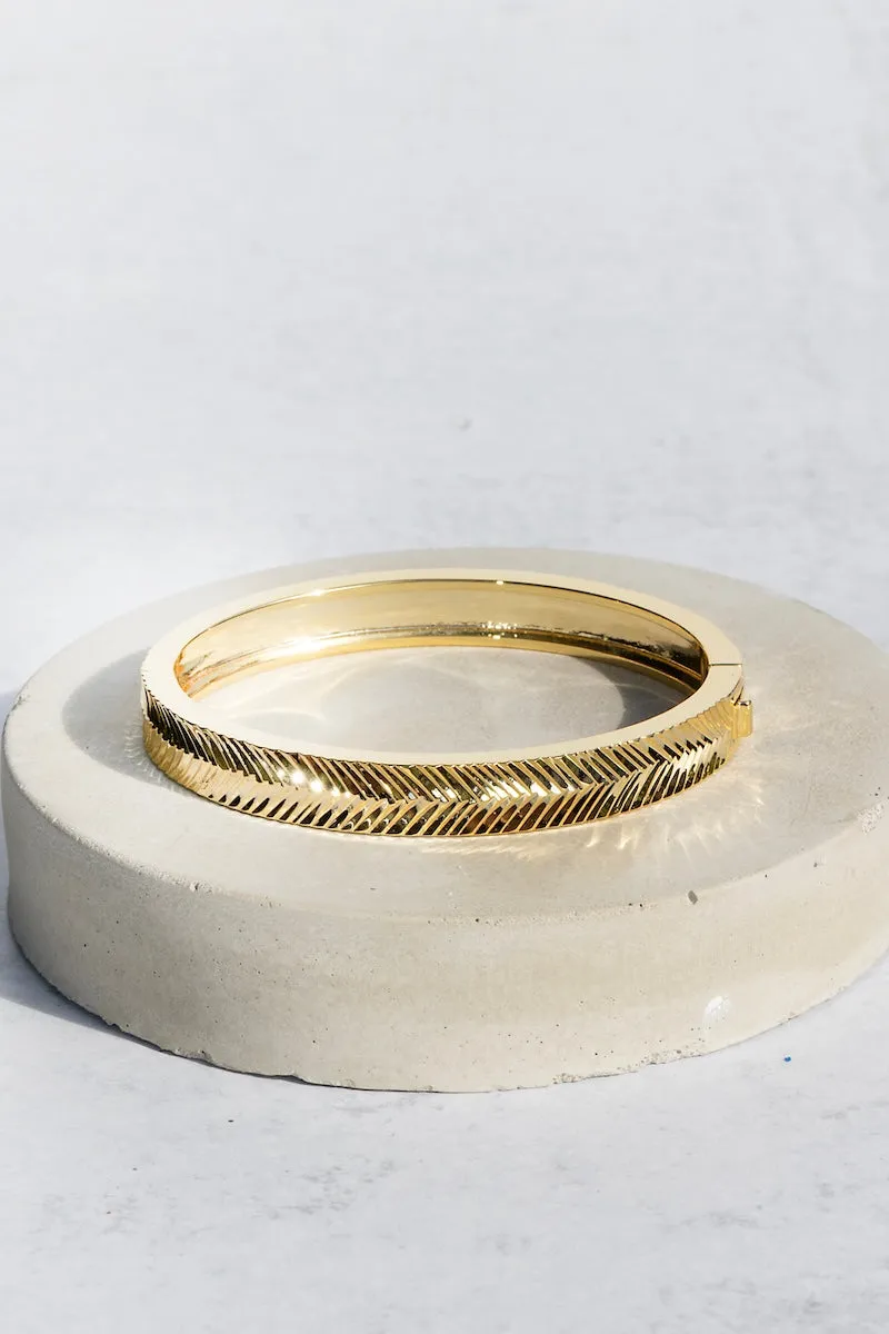 SUNRAY BANGLE- 14K GOLD PLATE sold by Native Gem
