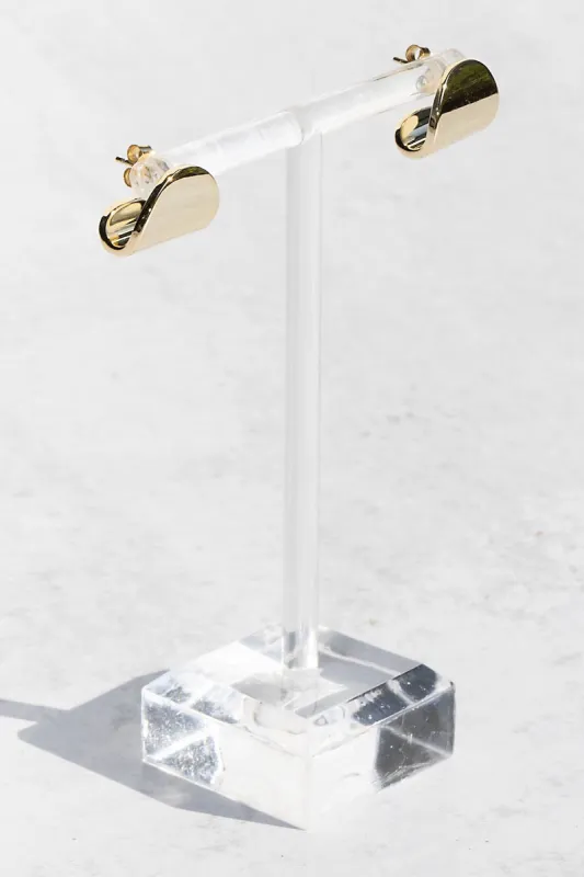 ARC STUDS- 14K GOLD PLATED sold by Native Gem