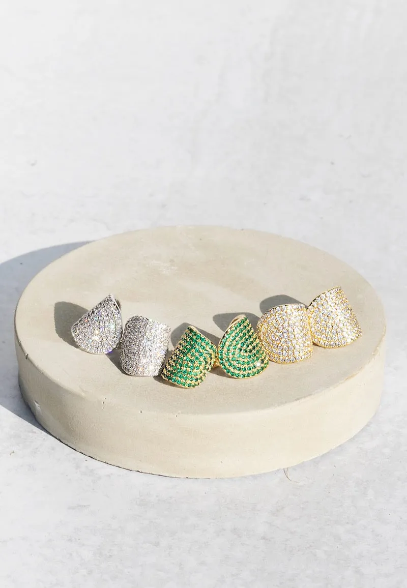 ARC STUDS CZ- STERLING SILVER sold by Native Gem product image thumbnail 4