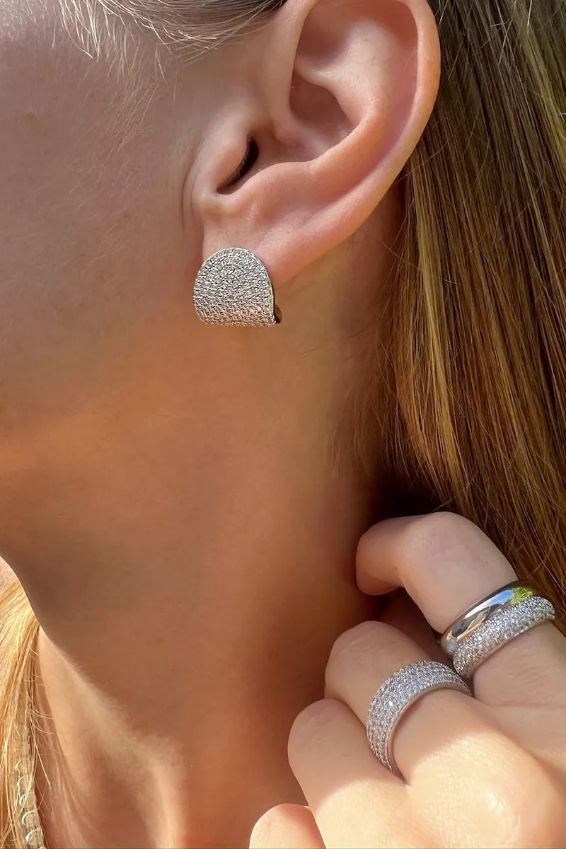 ARC STUDS CZ- STERLING SILVER sold by Native Gem product image thumbnail 2