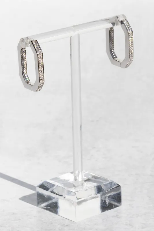 OCTAVIA HOOPS- STERLING SILVER sold by Native Gem