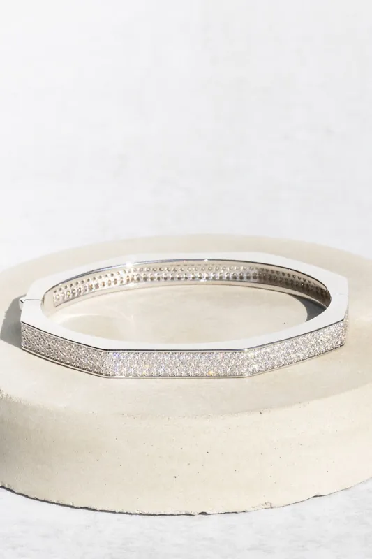OCTAVIA BANGLE- STERLING SILVER made by Native Gem