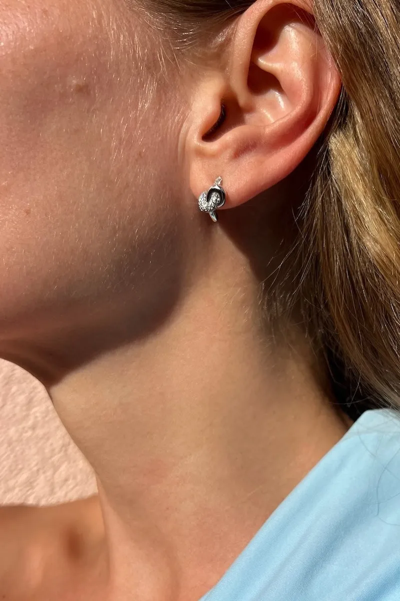 LOVE KNOT STUDS- STERLING SILVER sold by Native Gem product image thumbnail 4