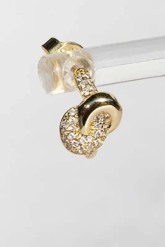LOVE KNOT STUDS- 14K GOLD VERMEIL sold by Native Gem