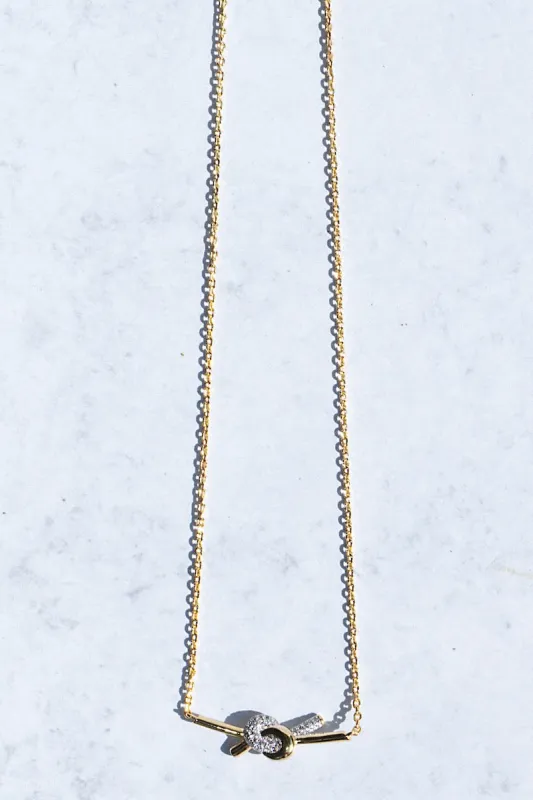LOVE KNOT NECKLACE-DUO sold by Native Gem