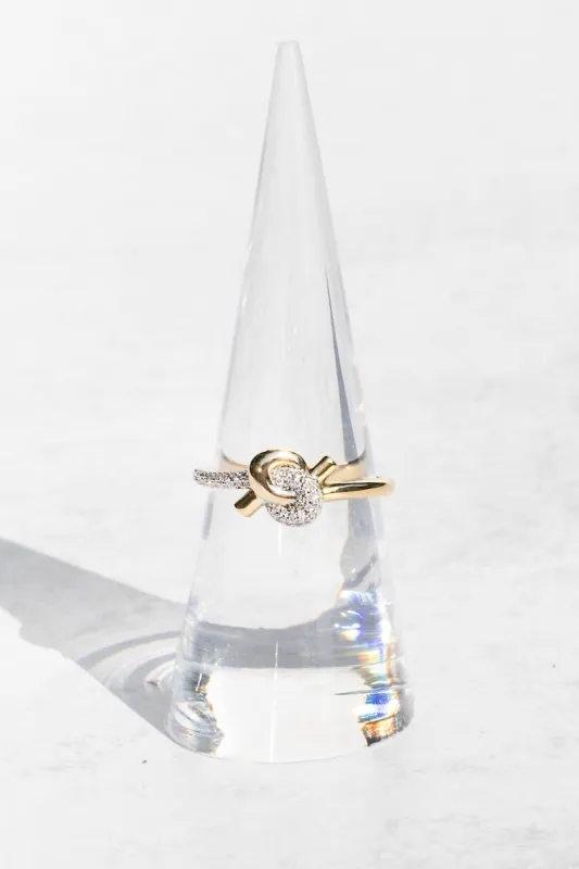 LOVE KNOT RING- DUO sold by Native Gem