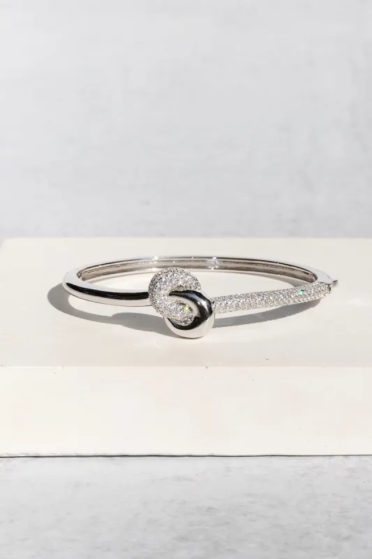 LOVE KNOT BANGLE- STERLING SILVER sold by Native Gem