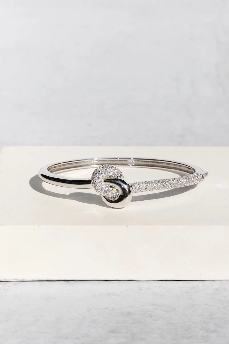 LOVE KNOT BANGLE- STERLING SILVER sold by Native Gem