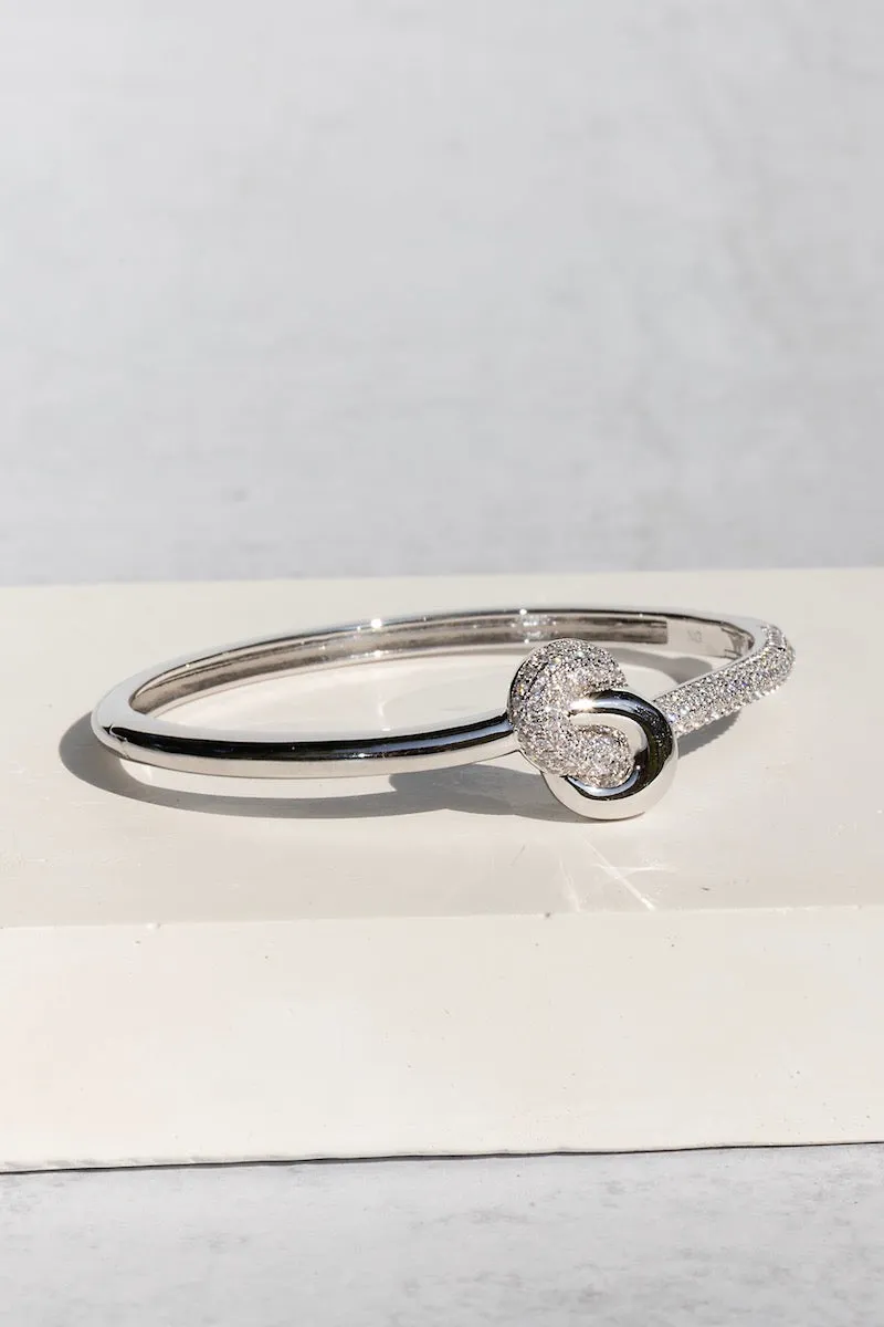 LOVE KNOT BANGLE- STERLING SILVER sold by Native Gem product image thumbnail 2