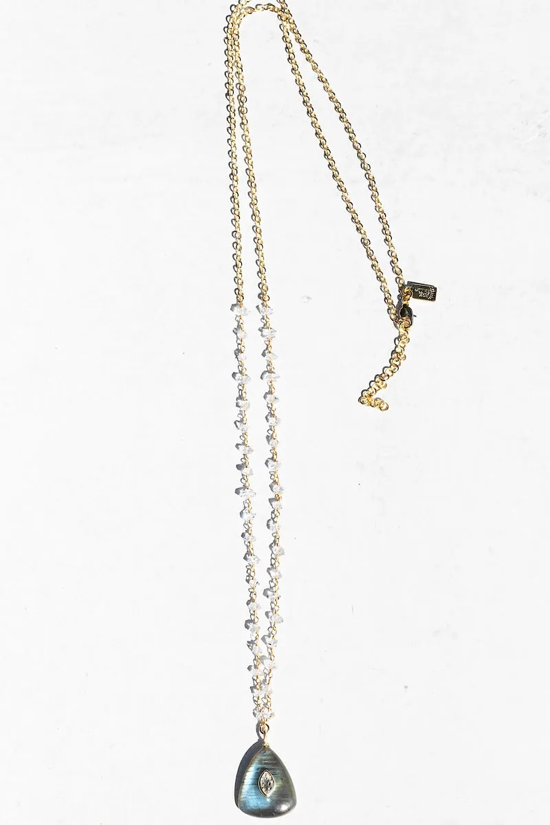 AMULET LABRADORITE TEARDROP NECKLACE sold by Native Gem product image thumbnail 2