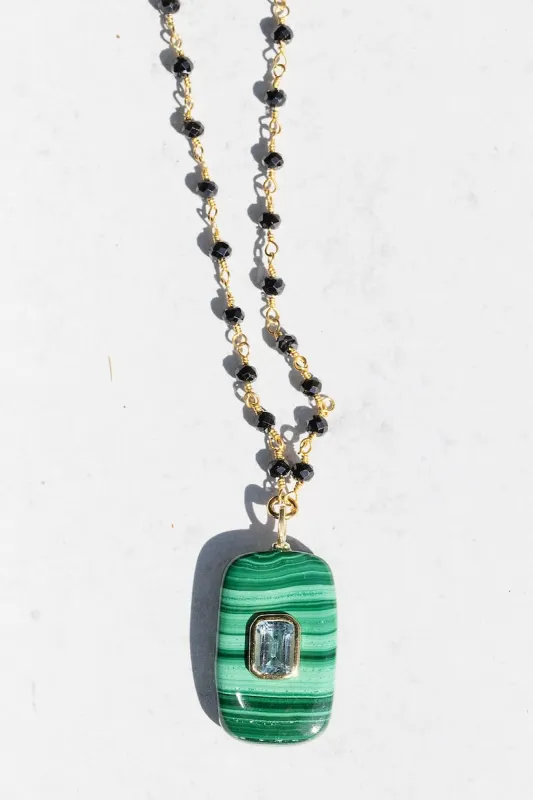 AMULET MALACHITE NECKLACE made by Native Gem