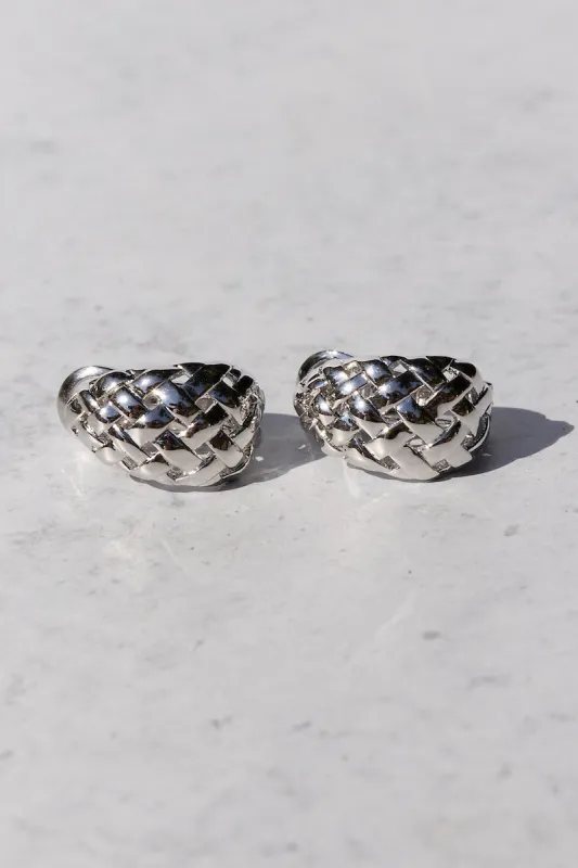 RAFFIA HUGGIES- STERLING SILVER sold by Native Gem