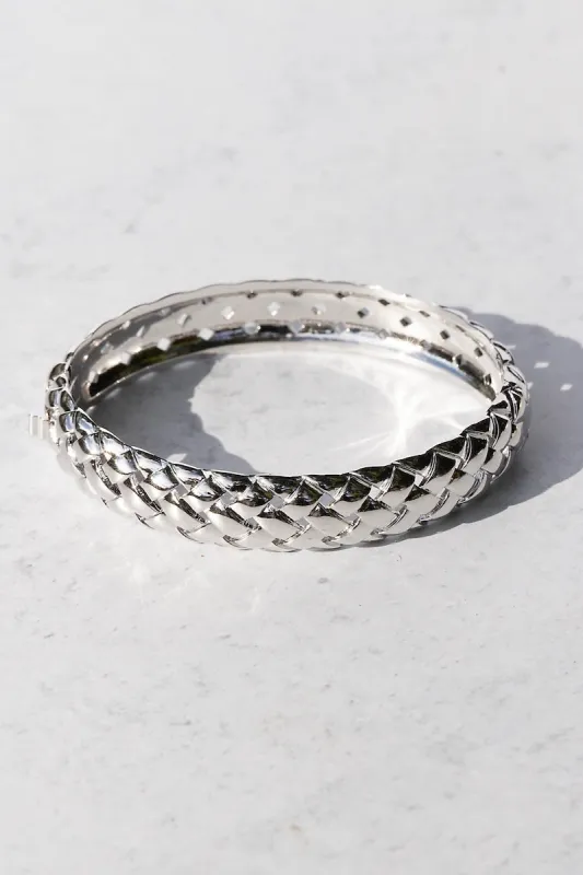 RAFFIA BANGLE- STERLING SILVER made by Native Gem