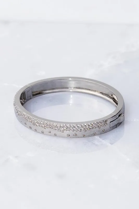 CHAMPAGNE FIZZ BANGLE- STERLING SILVER made by Native Gem