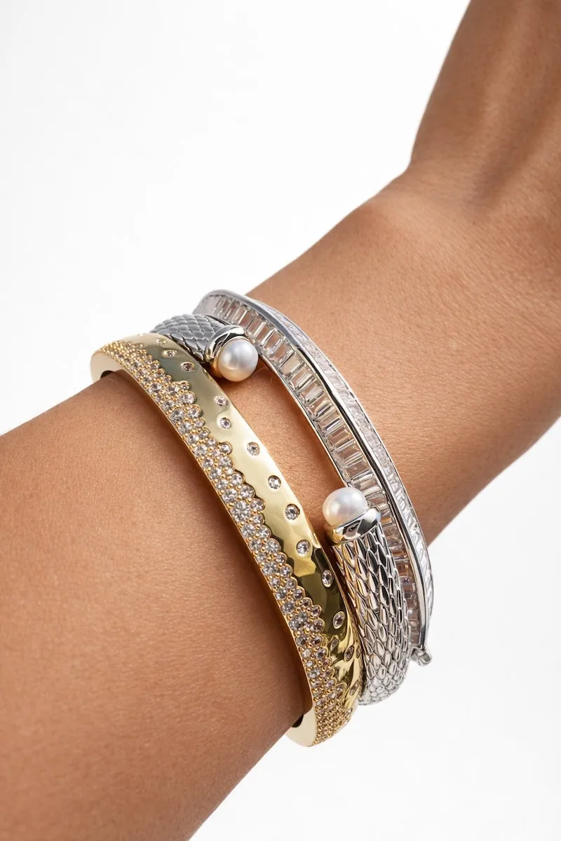 CHAMPAGNE FIZZ BANGLE- GOLD sold by Native Gem product image thumbnail 4