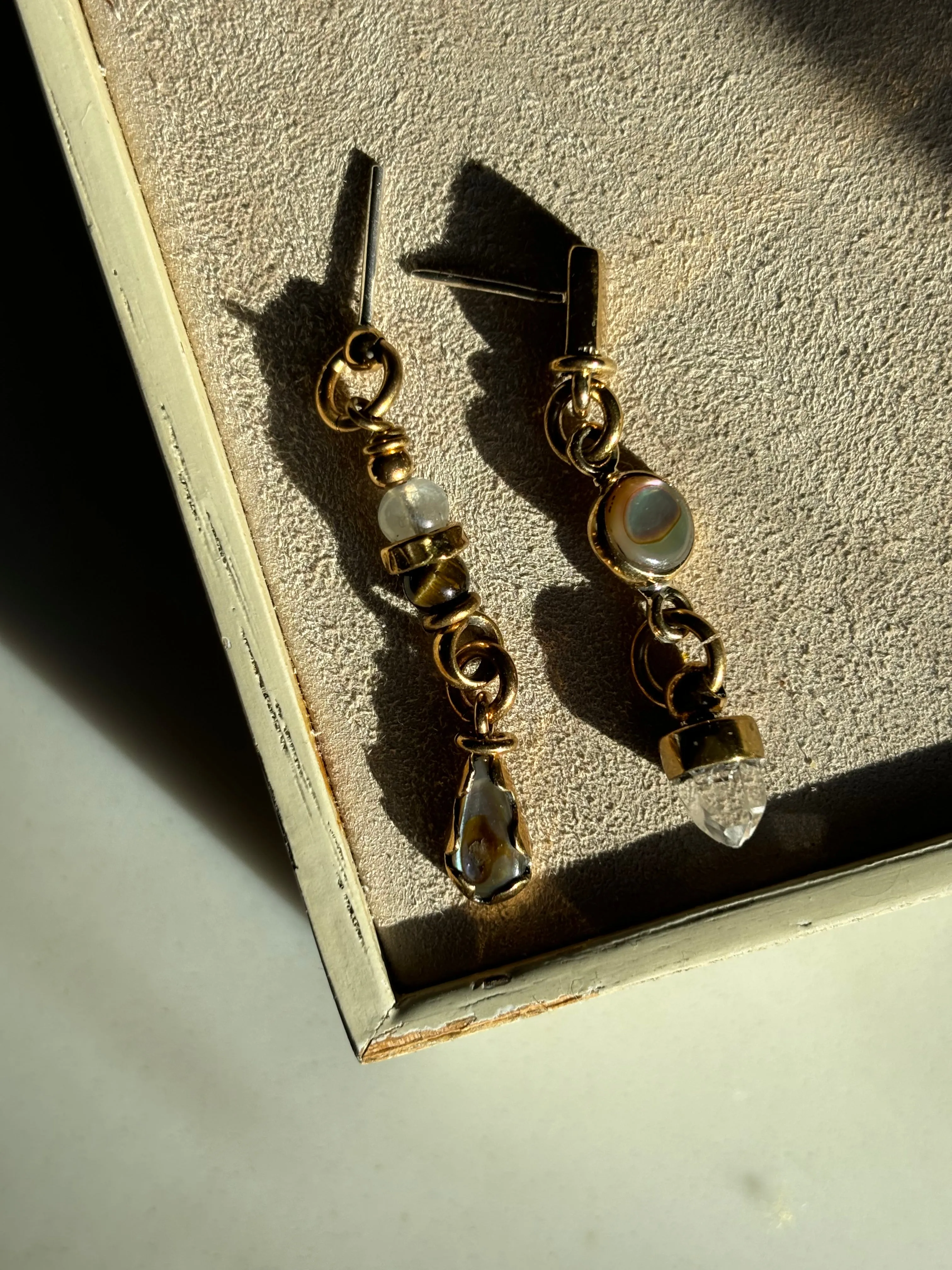 Giada mismatch gemstone earring sold by Lissa Bowie product image thumbnail 4