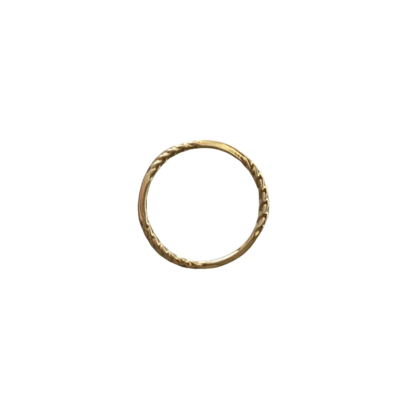 Segmented twist ring sold by Lissa Bowie
