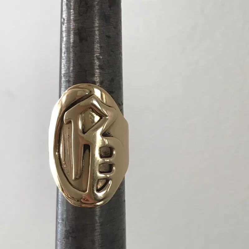 Classic signet ring sold by Lissa Bowie