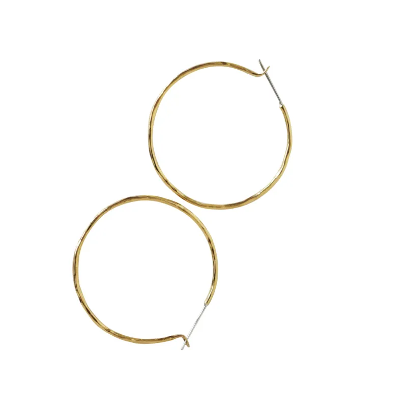 Carladonna 1.5” Round Hoop Earrings sold by Lissa Bowie