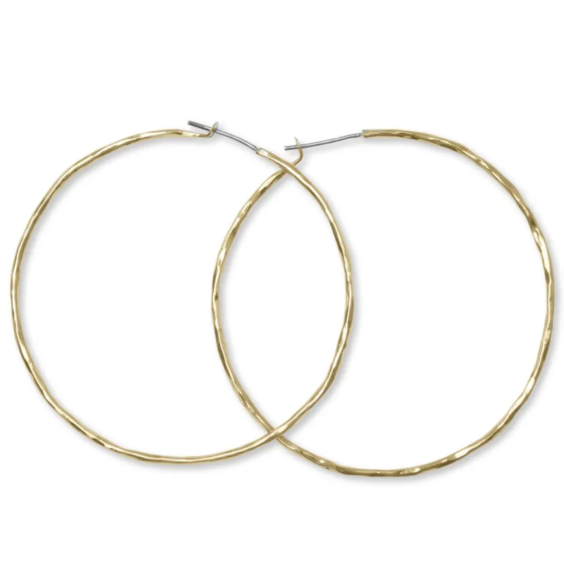 Carladonna 2.5” Round Hoop Earrings sold by Lissa Bowie