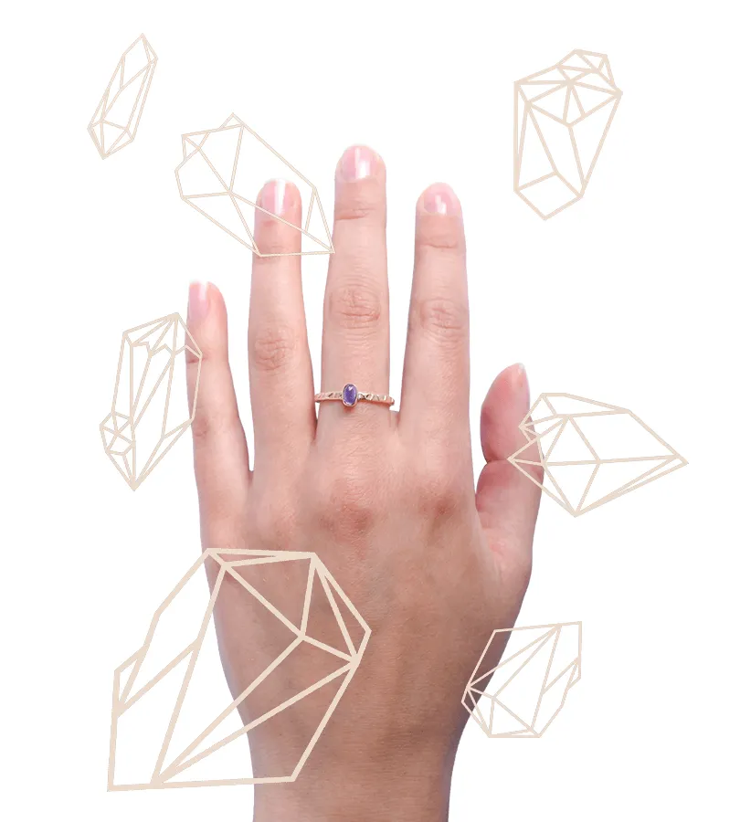 Naveen Gemstone Stacking Ring sold by Lissa Bowie product image thumbnail 3