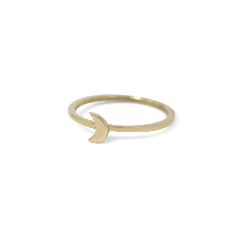 Celestial Moon Stacking Ring sold by Lissa Bowie