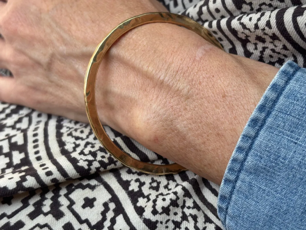 Backroad flat heavyweight bangle sold by Lissa Bowie