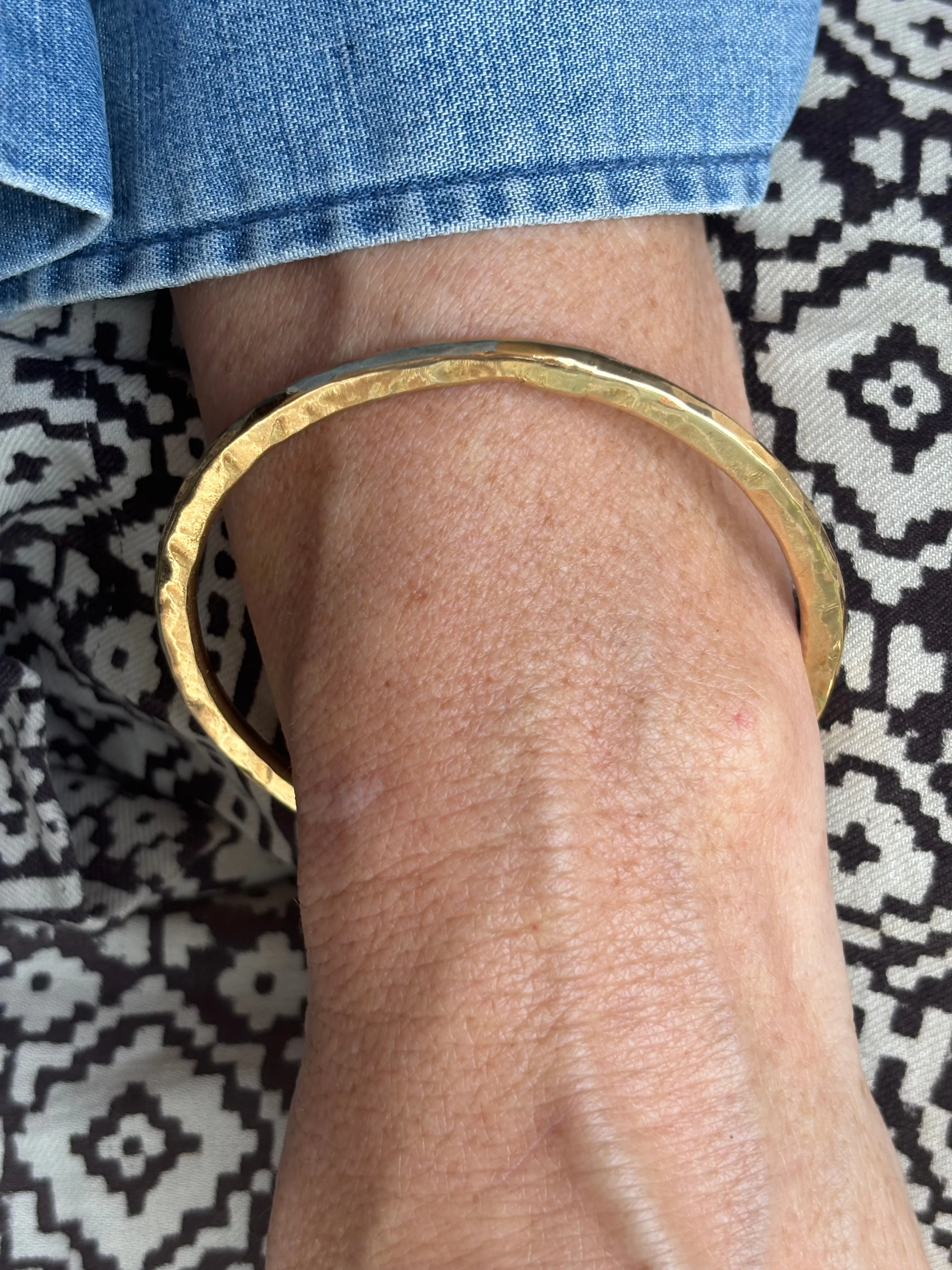 Backroad flat heavyweight bangle sold by Lissa Bowie product image thumbnail 3