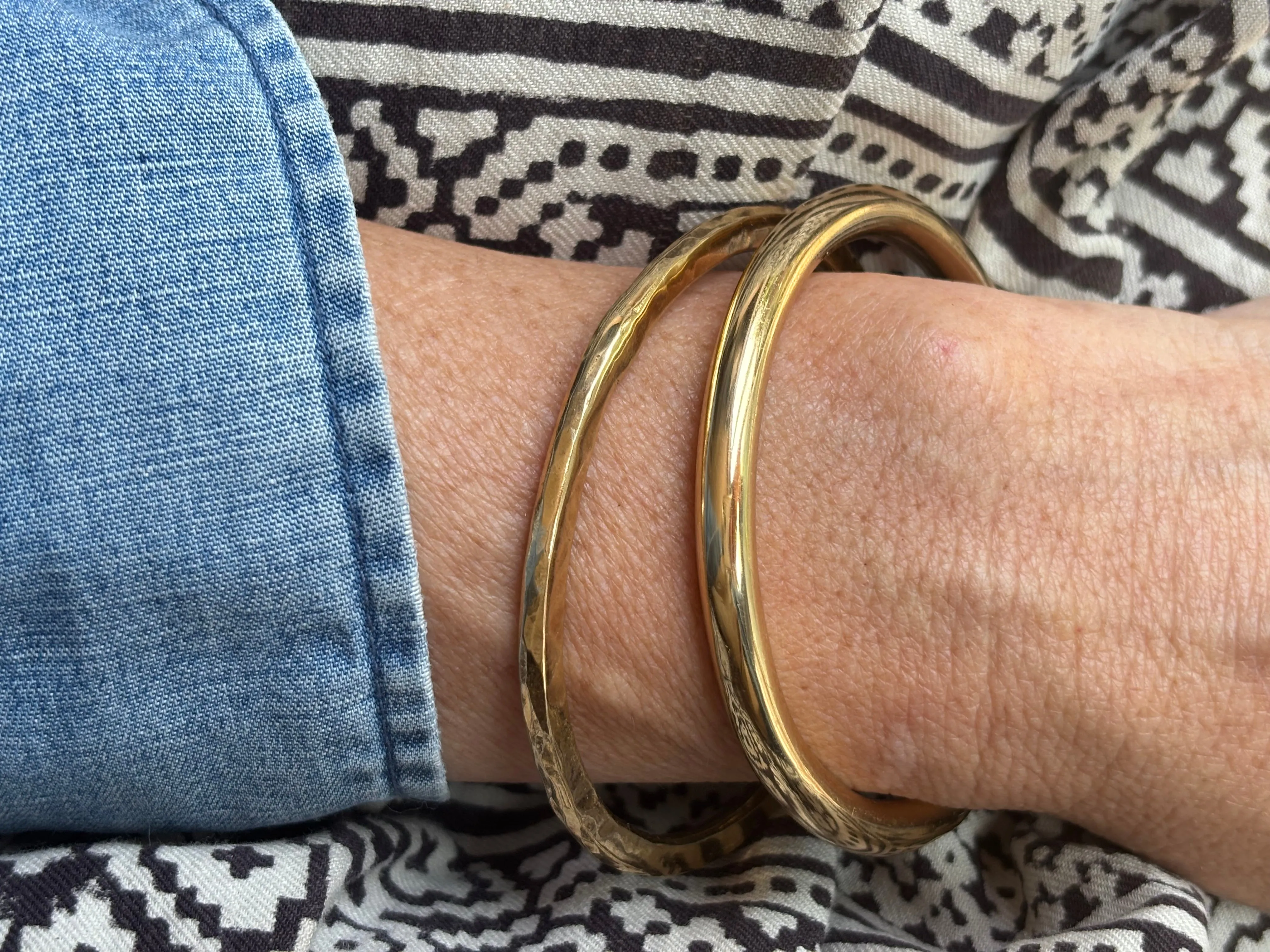 Backroad flat heavyweight bangle sold by Lissa Bowie product image thumbnail 4