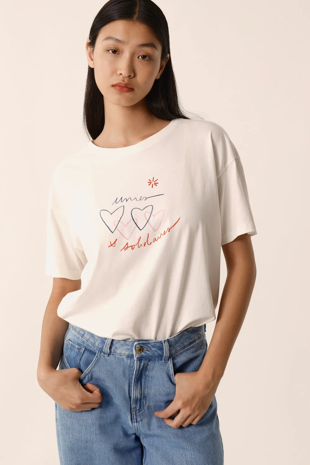 Tee-shirt Marina Ecru sold by Des Petits Hauts product image thumbnail 5
