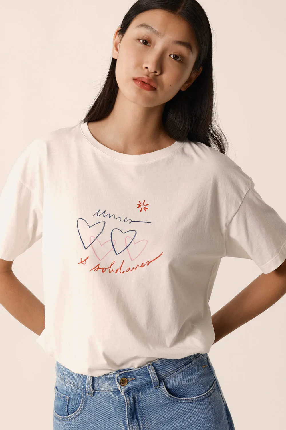 Tee-shirt Marina Ecru sold by Des Petits Hauts product image thumbnail 4