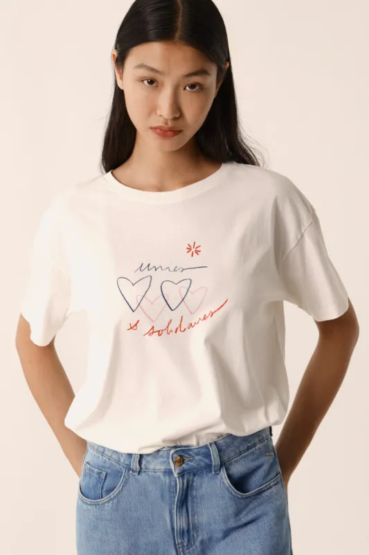 Tee-shirt Marina Ecru made by Des Petits Hauts