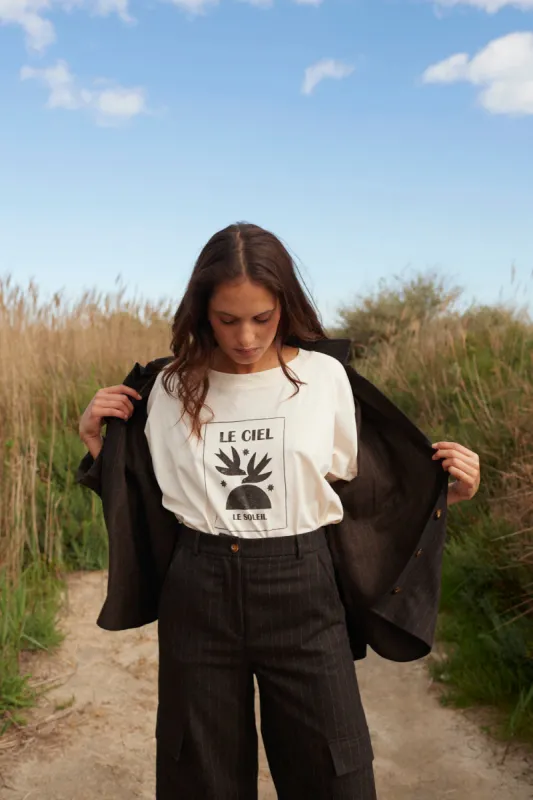 Tee-shirt Janou Creme sold by Des Petits Hauts