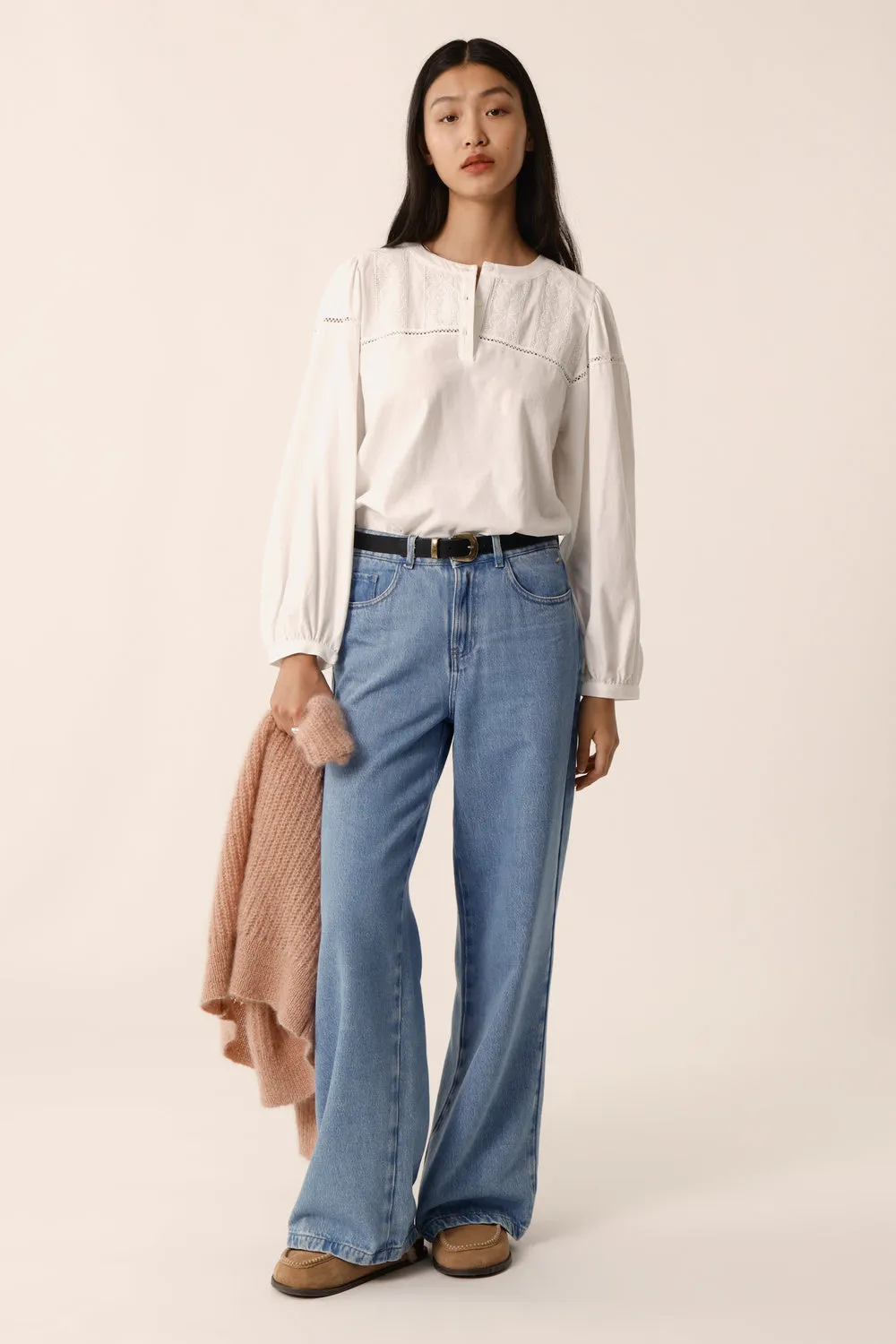 Tee-shirt Iomilie Ecru sold by Des Petits Hauts product image thumbnail 4