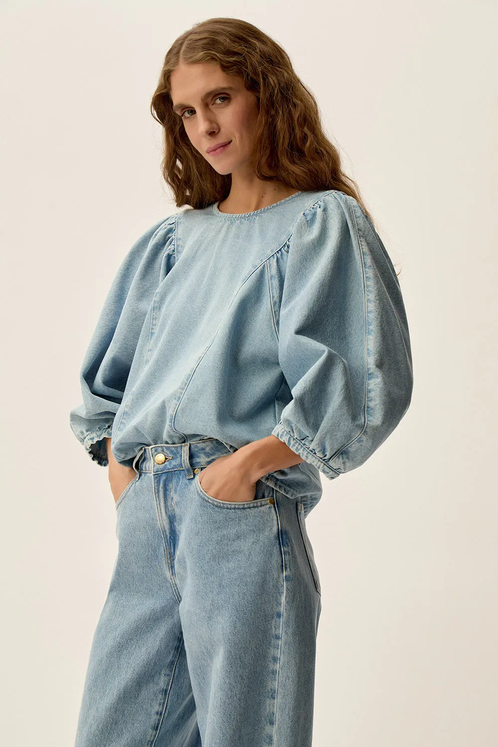 Blouse Laya Bleach sold by Des Petits Hauts product image thumbnail 4