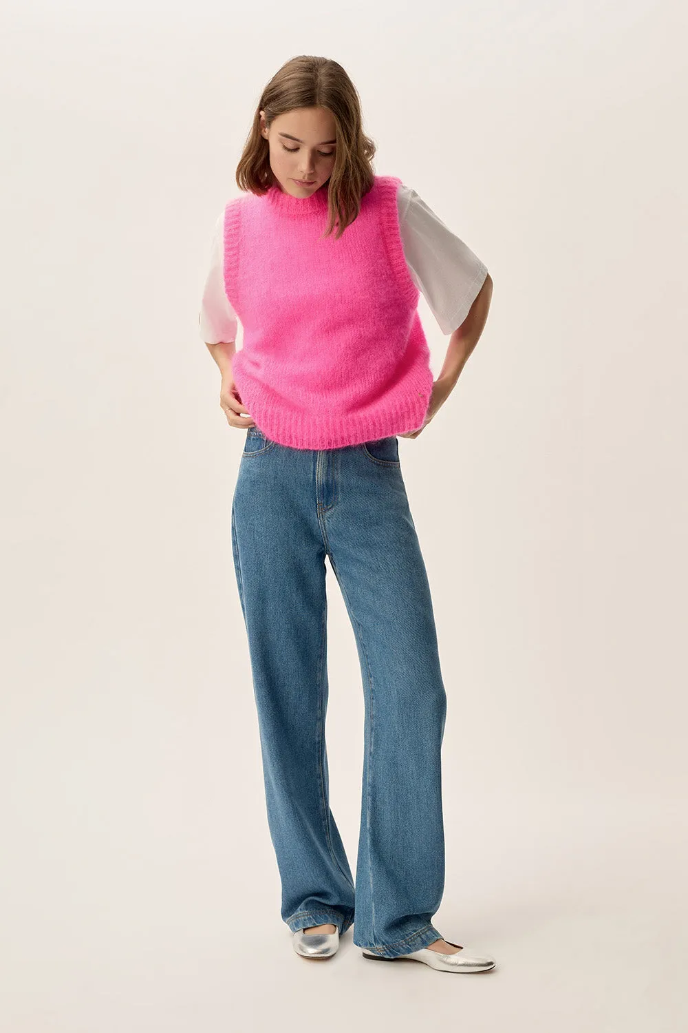 Pull Alberto Rose Fluo sold by Des Petits Hauts product image thumbnail 5