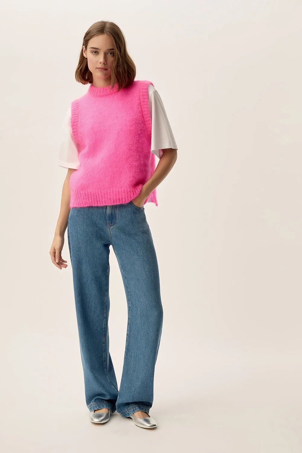 Pull Alberto Rose Fluo sold by Des Petits Hauts product image thumbnail 4