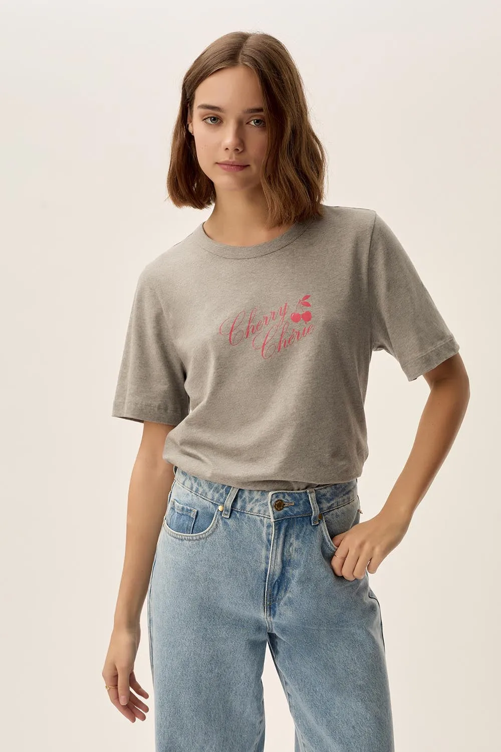 Tee-shirt Faya Gris Chine sold by Des Petits Hauts product image thumbnail 2