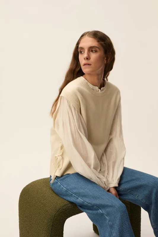 Pull Autis Creme sold by Des Petits Hauts