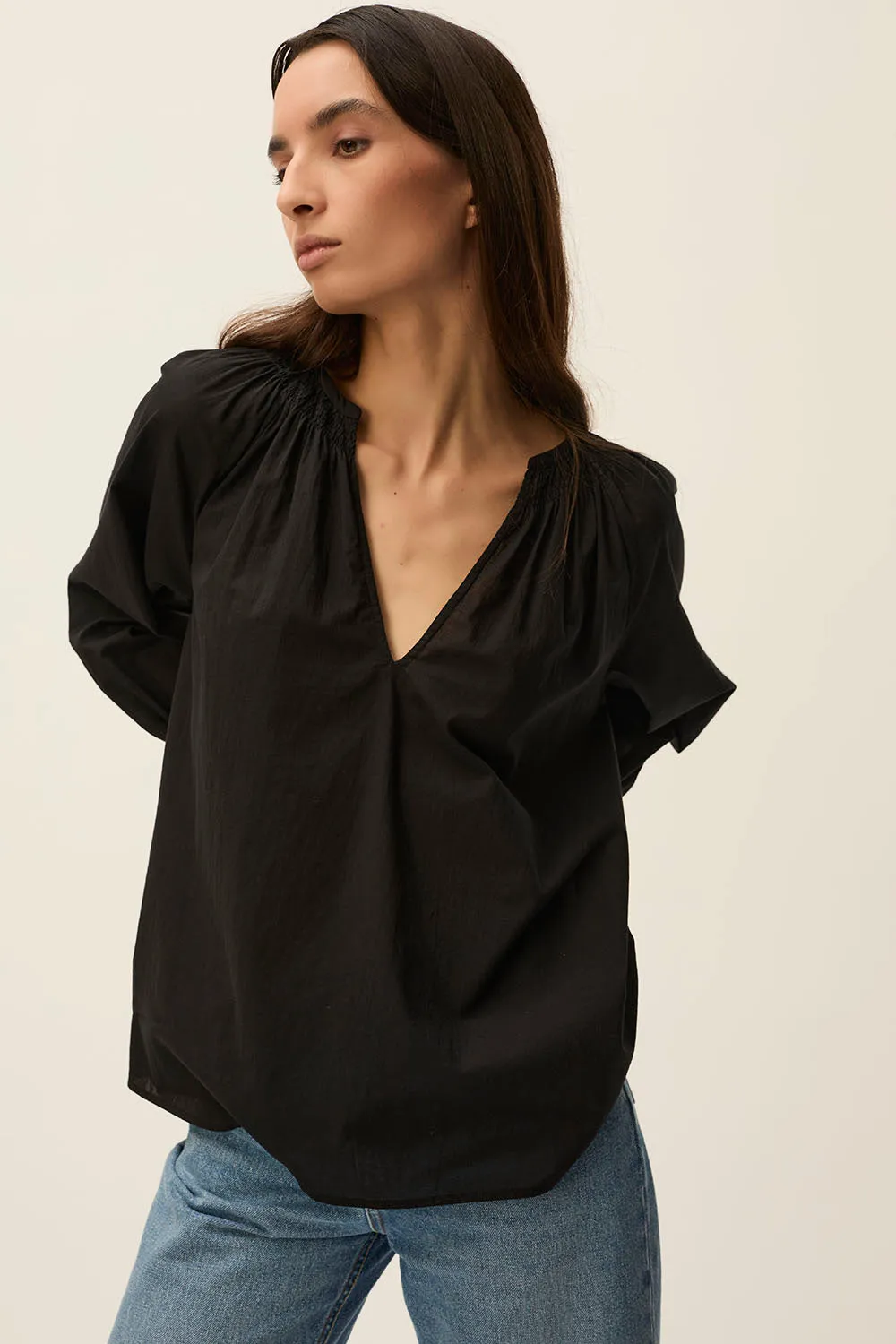 Blouse Tiala Noir sold by Des Petits Hauts