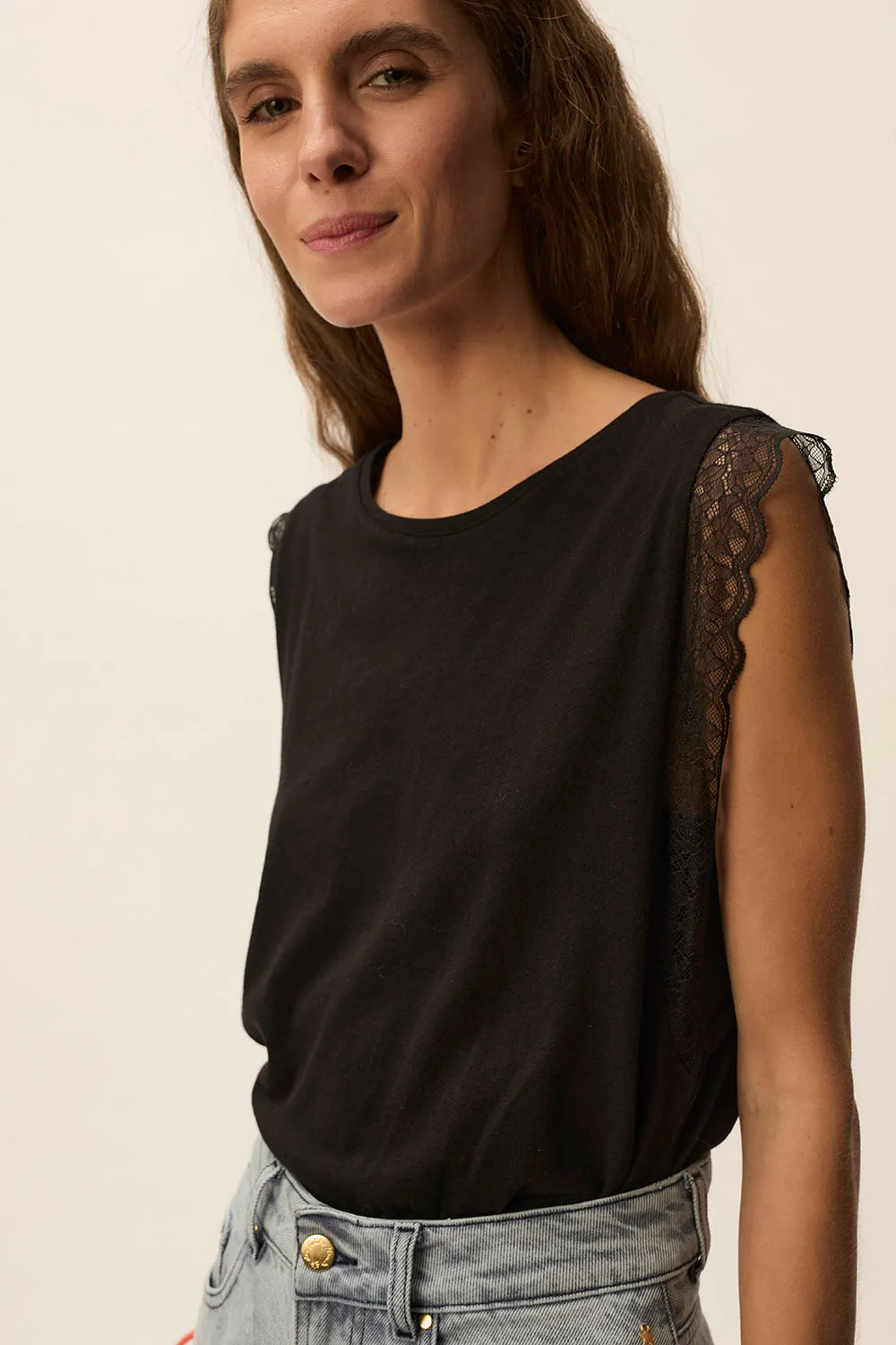 Débardeur Helena Noir sold by Des Petits Hauts product image thumbnail 3