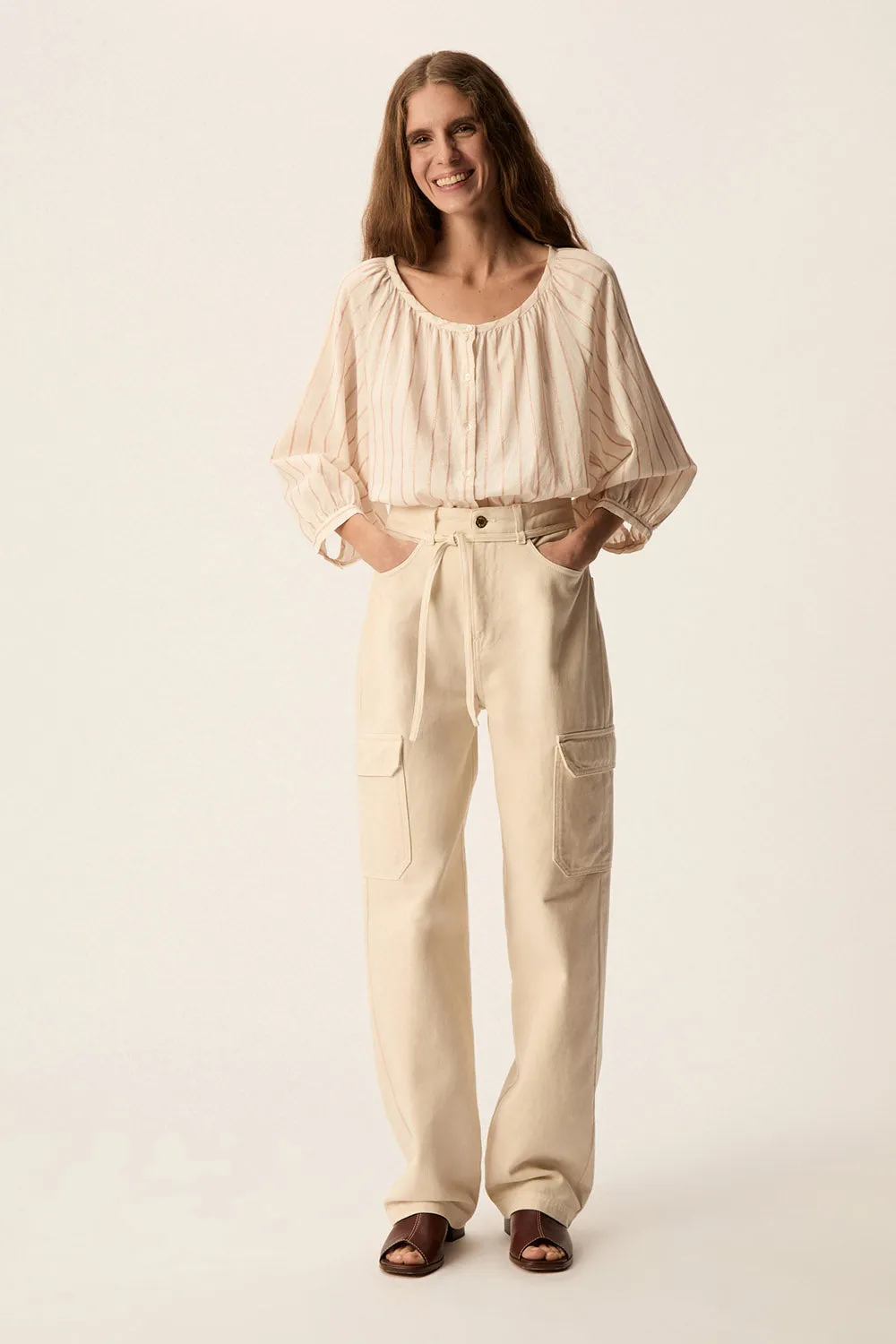 Blouse Tina Avoine sold by Des Petits Hauts