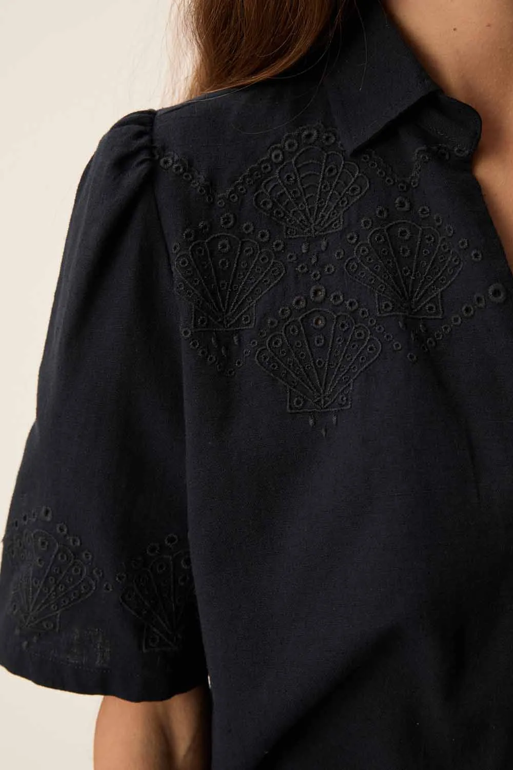 Chemise Tamino Marine sold by Des Petits Hauts product image thumbnail 3