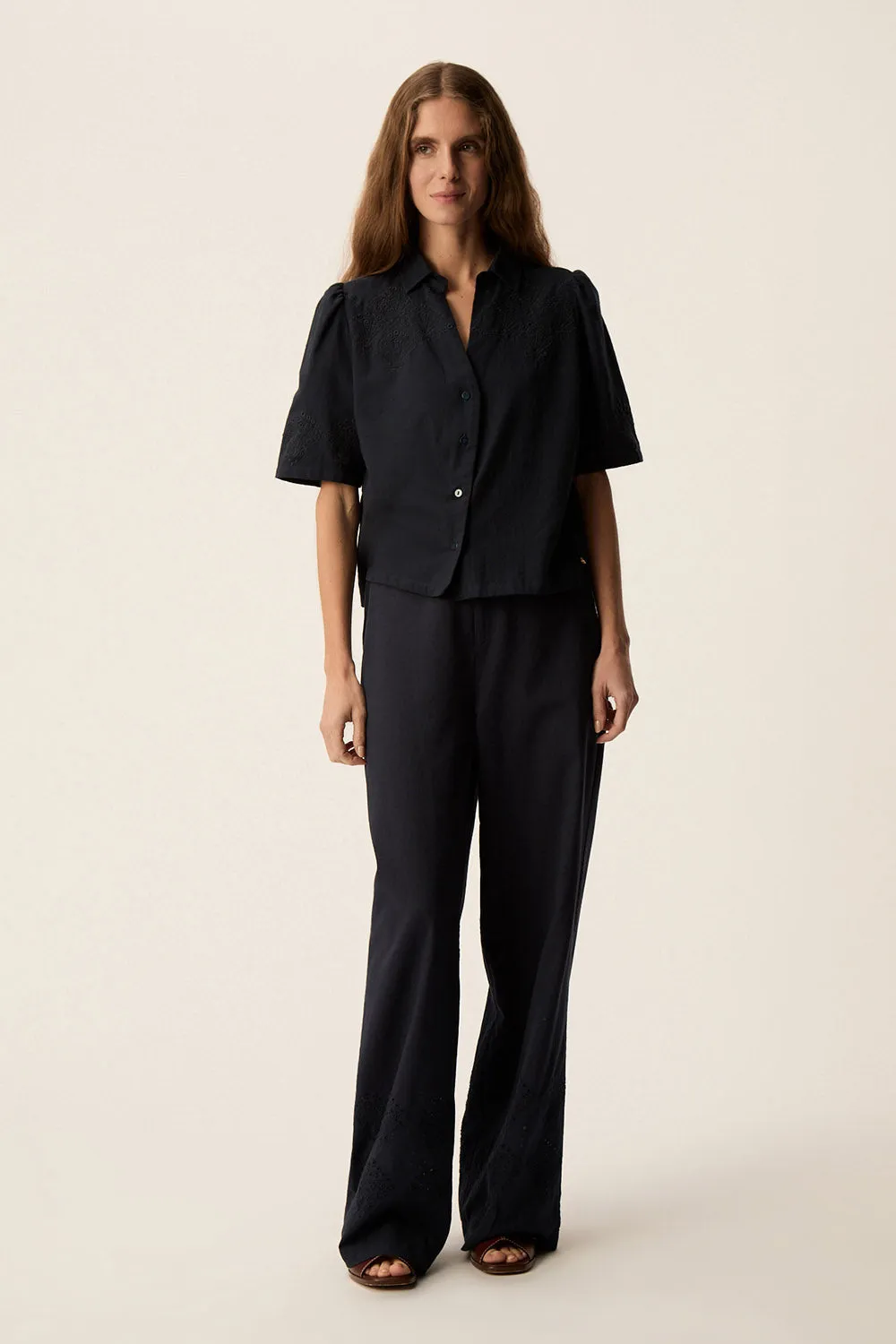 Chemise Tamino Marine sold by Des Petits Hauts product image thumbnail 4