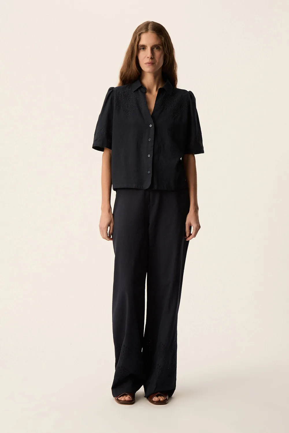 Chemise Tamino Marine sold by Des Petits Hauts product image thumbnail 5