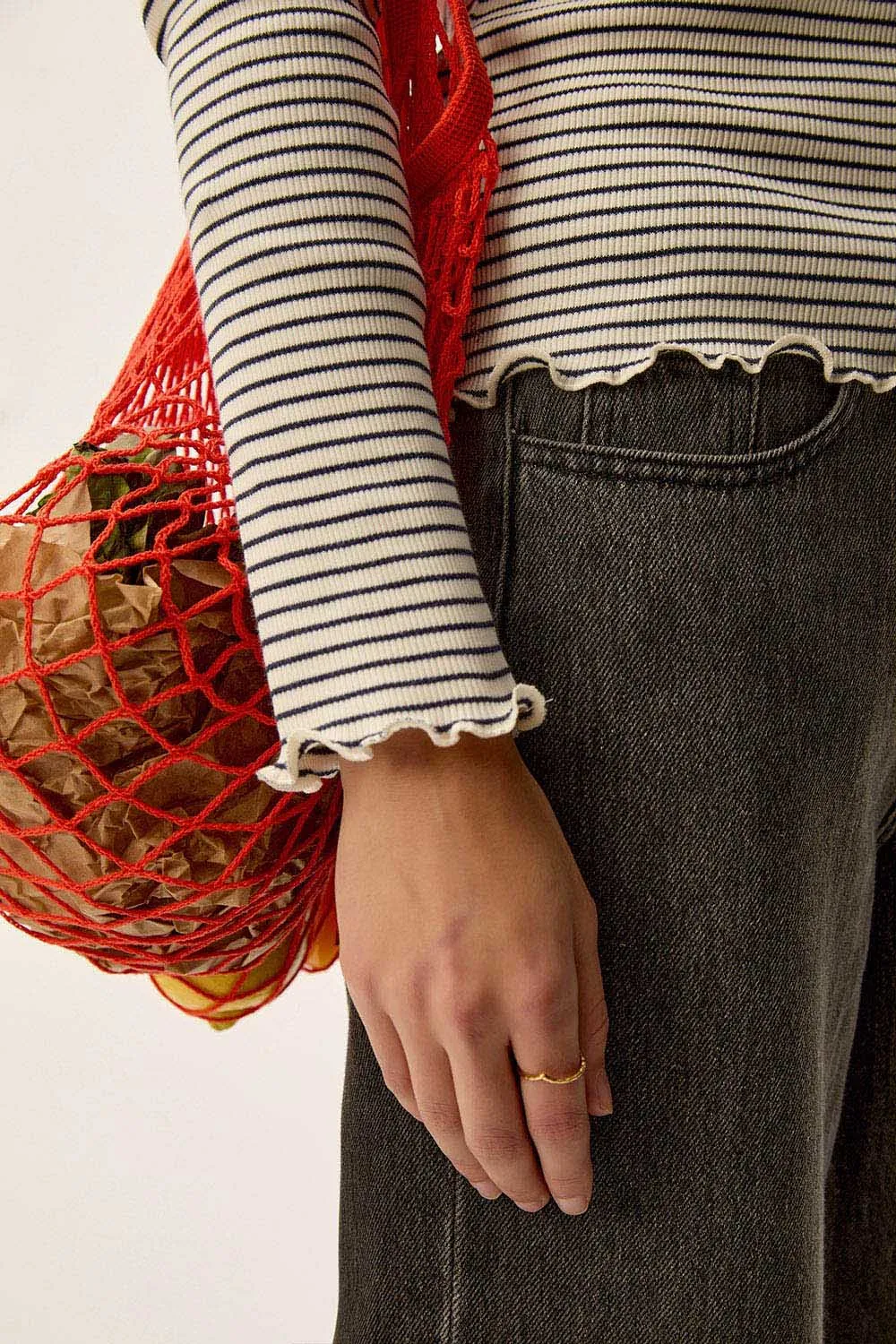 Tee-shirt Ingrid Marine/Creme sold by Des Petits Hauts product image thumbnail 3