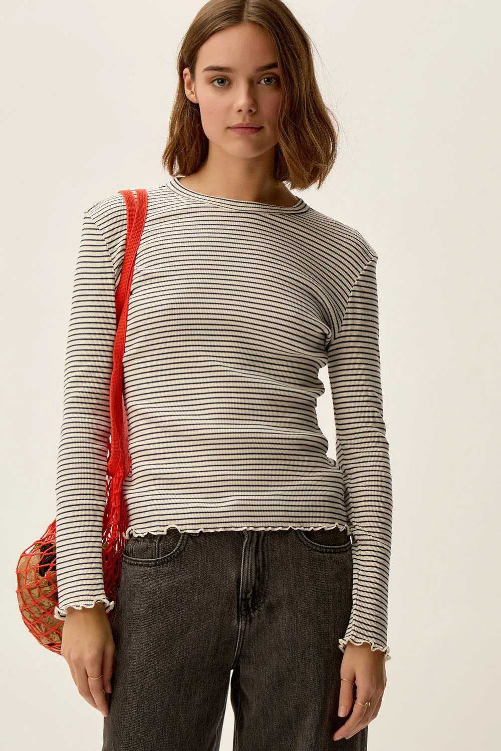 Tee-shirt Ingrid Marine/Creme sold by Des Petits Hauts product image thumbnail 2